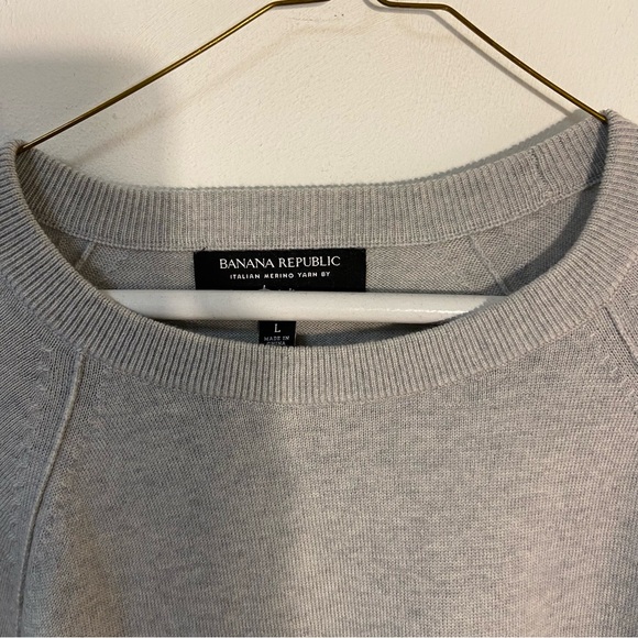 Banana Republic men’s sweater crew neck grey Large - Picture 7 of 10